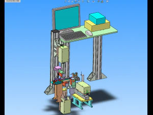 usb automatic assembly machine large equipment 3D Model