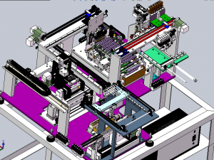 all in one machine for led component detection swing plate sealing and welding Modello 3D