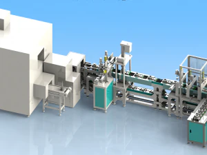 automatic production line of high power motor assembly line 3D Model