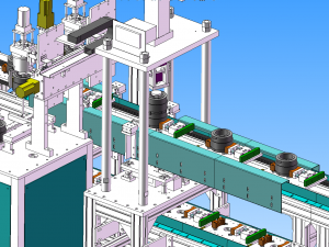 automatic production line of high power motor assembly line 3D मॉडल