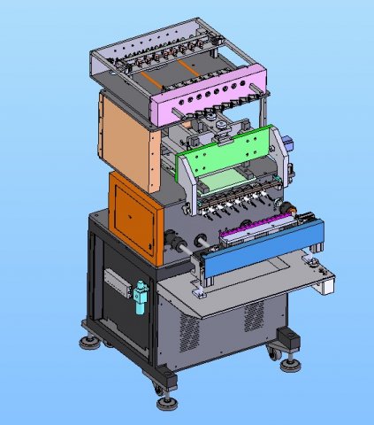 8-axis automatic winding machine 3D Модель .c4d .max .obj .3ds .fbx .stl .blend 