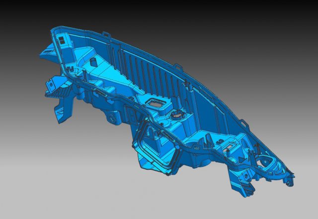 injection mold for automobile lamp 3D 模型 .c4d .max .obj .3ds .fbx .stl .blend