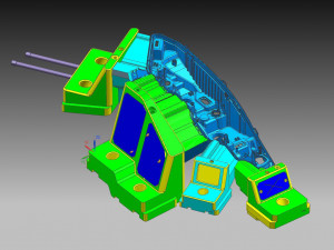 injection mold for automobile lamp 3D 模型