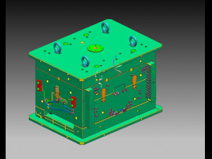 injection mold for automobile lamp 3D 模型