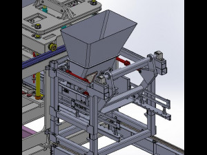 no burning brick machine hollow brick machine cement brick machine brick making machine 3Dモデル