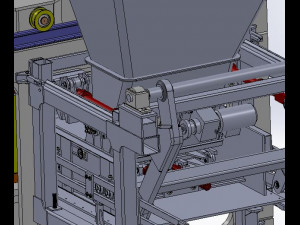 no burning brick machine hollow brick machine cement brick machine brick making machine 3Dモデル