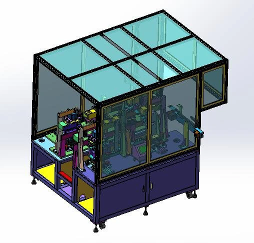 ffc soft flat wire punching machine and ccd visual inspection equipment 3D Model .c4d .max .obj .3ds .fbx .stl .blend 