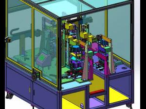 ffc soft flat wire punching machine and ccd visual inspection equipment 3D Model