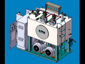 large hydraulic workstation 3D मॉडल