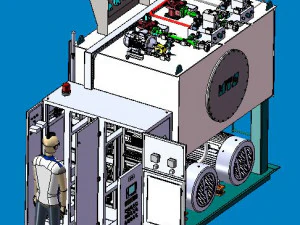 large hydraulic workstation 3D Model