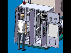 large hydraulic workstation 3D 모델