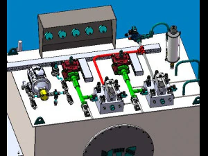 large hydraulic workstation 3D Model