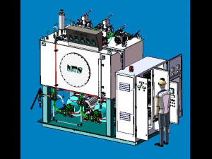 large hydraulic workstation 3D Model