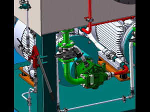 large hydraulic workstation 3D 모델