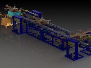 generator conveyor line 3D Модель