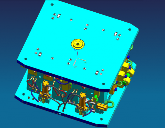die for right rear door panel 3D Модель .c4d .max .obj .3ds .fbx .stl .blend 