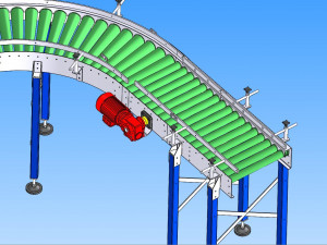s-type roller conveyor 3D Модель
