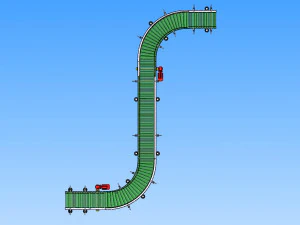 s-type roller conveyor 3D Model