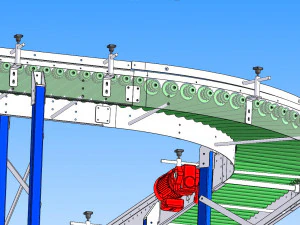s-type roller conveyor 3D Model