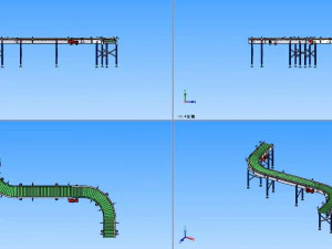 s-type roller conveyor 3D Model