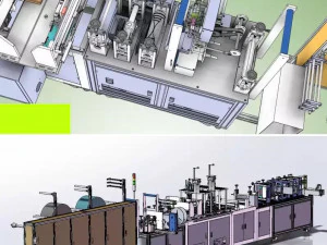 n95 mask machine 3D Model