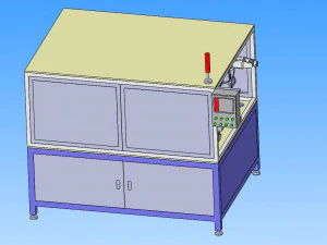n95 masker berliku stapel dan mesin pemotong Model 3D