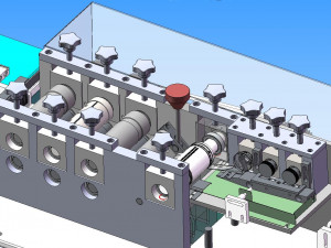full set of drawings of automatic one drag two plane mask machine 3D 模型