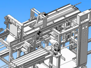 horizontal reciprocating mask packaging machine 3D Model