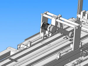 horizontal reciprocating mask packaging machine 3D Model