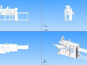 horizontal reciprocating mask packaging machine Modello 3D