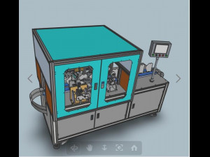 double side welding equipment of n95 semi-automatic mask machine 3D Model
