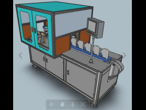 double side welding equipment of n95 semi-automatic mask machine 3D 模型