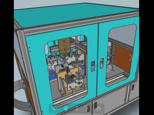 double side welding equipment of n95 semi-automatic mask machine 3D 模型