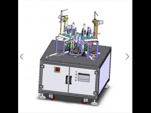 double side welding equipment of n95 semi-automatic mask machine 3D 模型