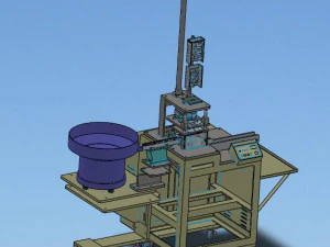 of pin press in machine 3D Model