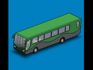urban bus design drawings 3D 모델