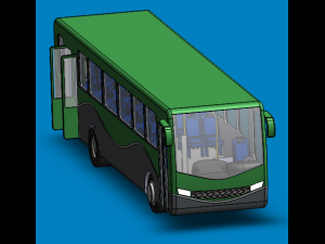 urban bus design drawings 3D 모델
