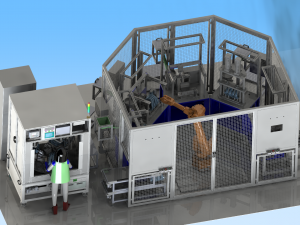 air tightness testing equipment for valve body with double clutch 3Dモデル