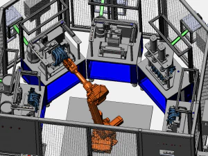air tightness testing equipment for valve body with double clutch 3D Model