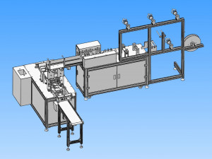model of automatic one pull one point mask machine 3D-Modell