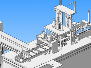 model of automatic one pull one point mask machine 3Dモデル