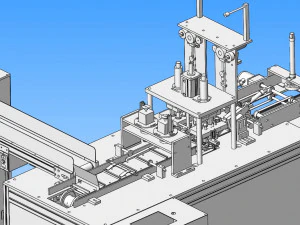 model of automatic one pull one point mask machine 3D Model