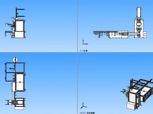model of automatic one pull one point mask machine 3Dモデル