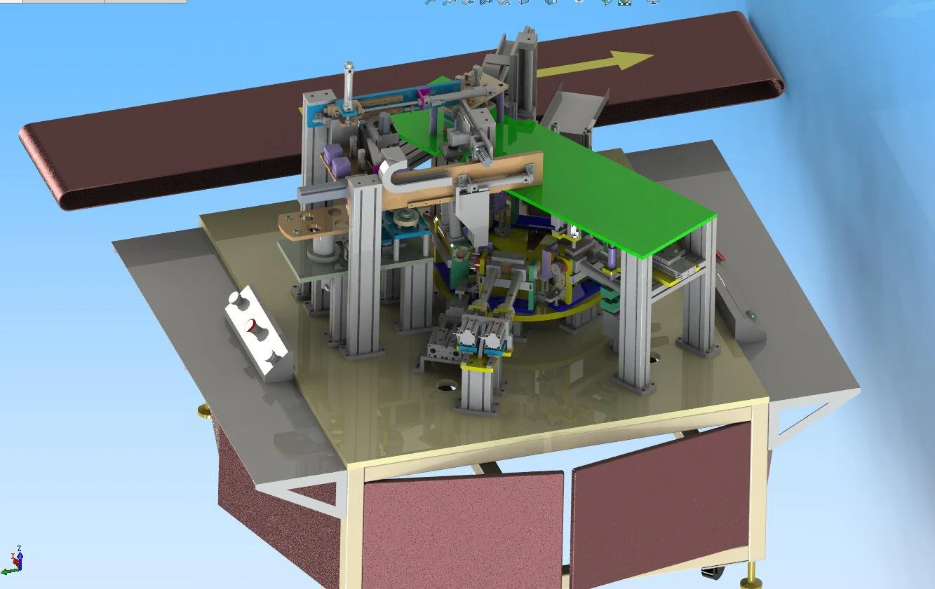 electric toothbrush handle assembling machine 3D Model .c4d .max .obj .3ds .fbx .stl .blend 