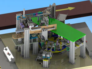 electric toothbrush handle assembling machine 3D Model