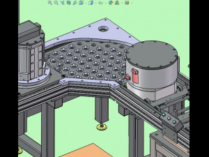 motor assembly line 3D Модель