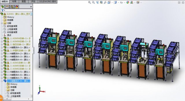 generator assembly line 3D Model .c4d .max .obj .3ds .fbx .stl .blend 