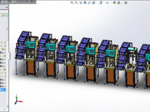 generator assembly line 3D Model