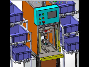 generator assembly line 3D Model