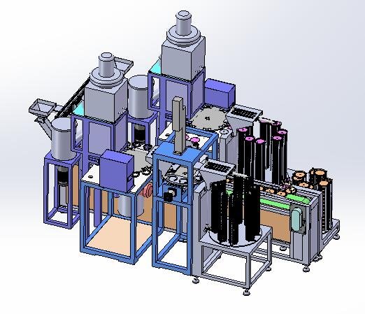 automatic brazing process assembly equipment for heating disk 3D Model .c4d .max .obj .3ds .fbx .stl .blend 
